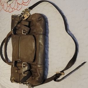 Michael Kors Vintage Leather Crossbody! Olive Green!